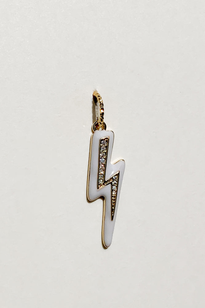 Enamel Lightning Charm