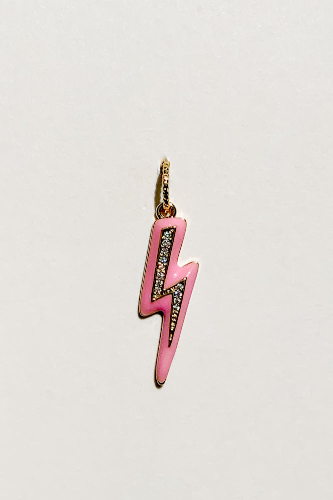 Enamel Lightning Charm