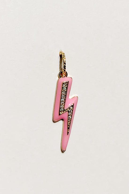 Enamel Lightning Charm