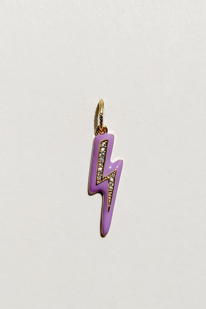 Enamel Lightning Charm