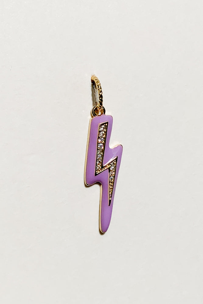 Enamel Lightning Charm