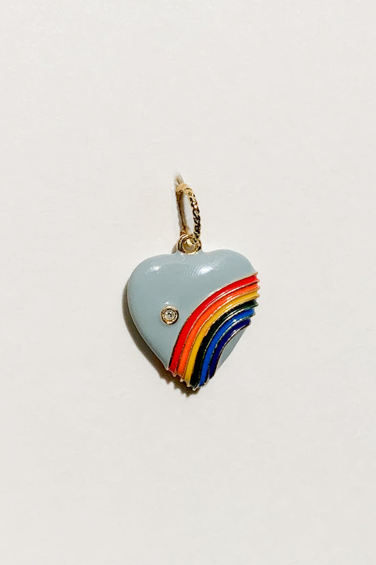 Rainbow Heart Charm