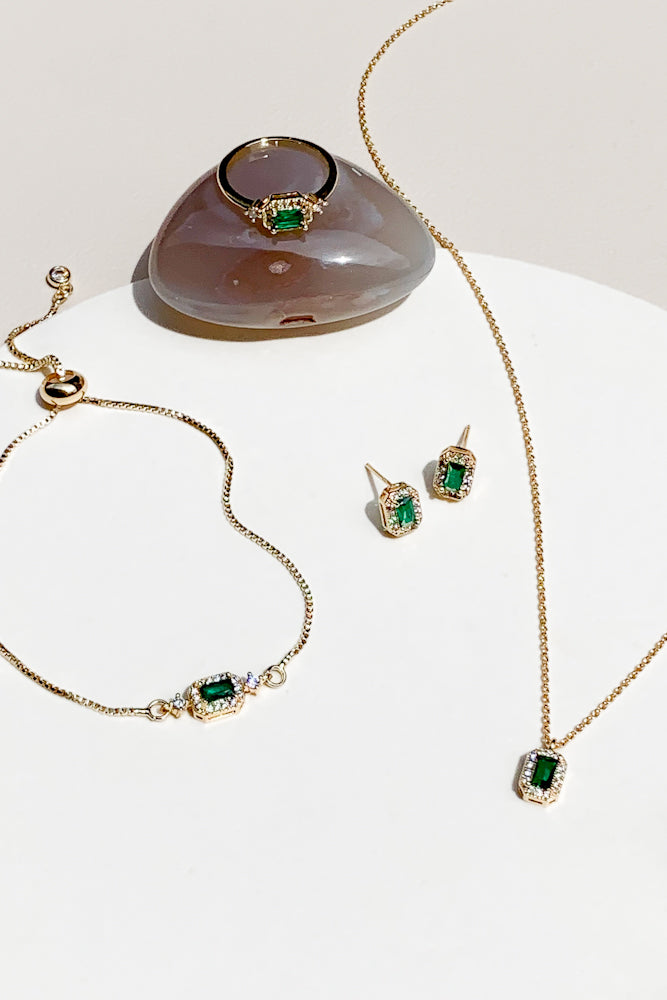 Birthstone Cubic Necklace