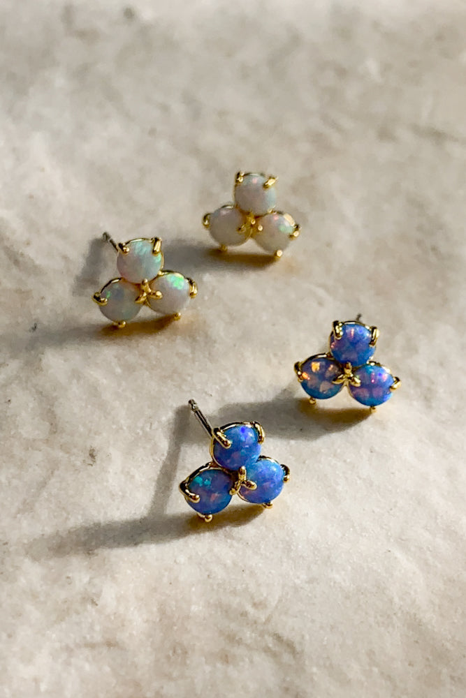 Trio Opal Ear Studs