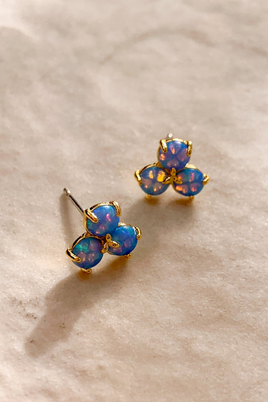 Trio Opal Ear Studs