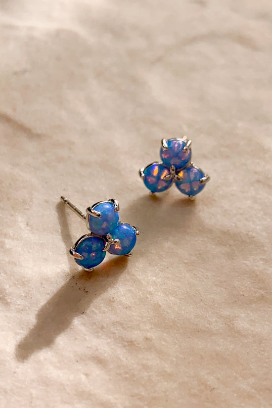 Trio Opal Ear Studs