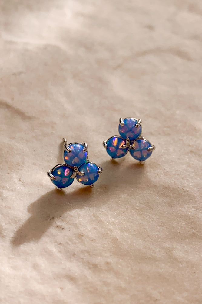 Trio Opal Ear Studs