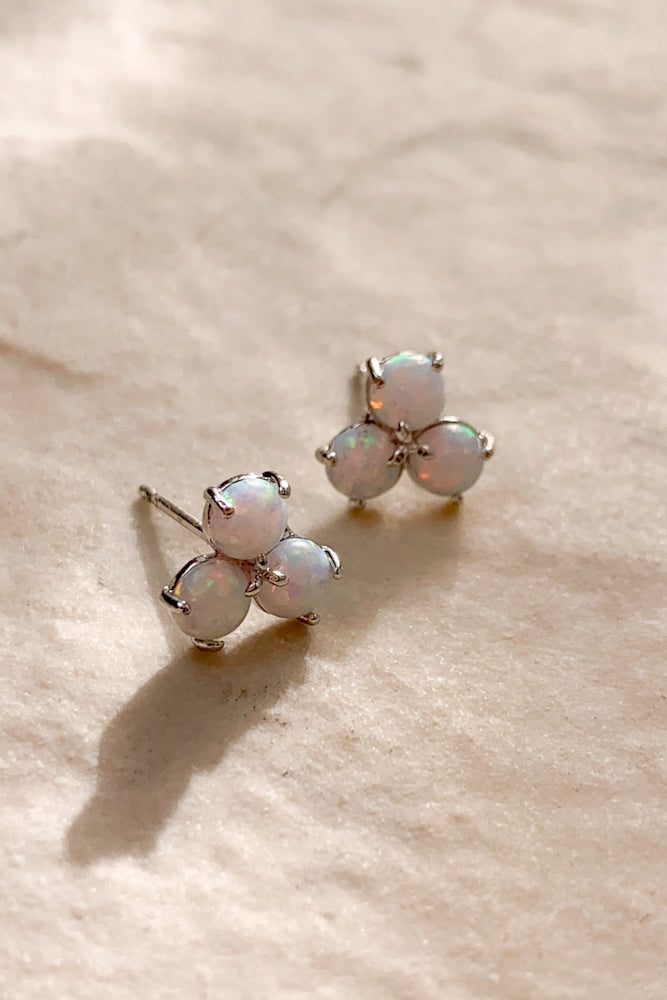 Trio Opal Ear Studs