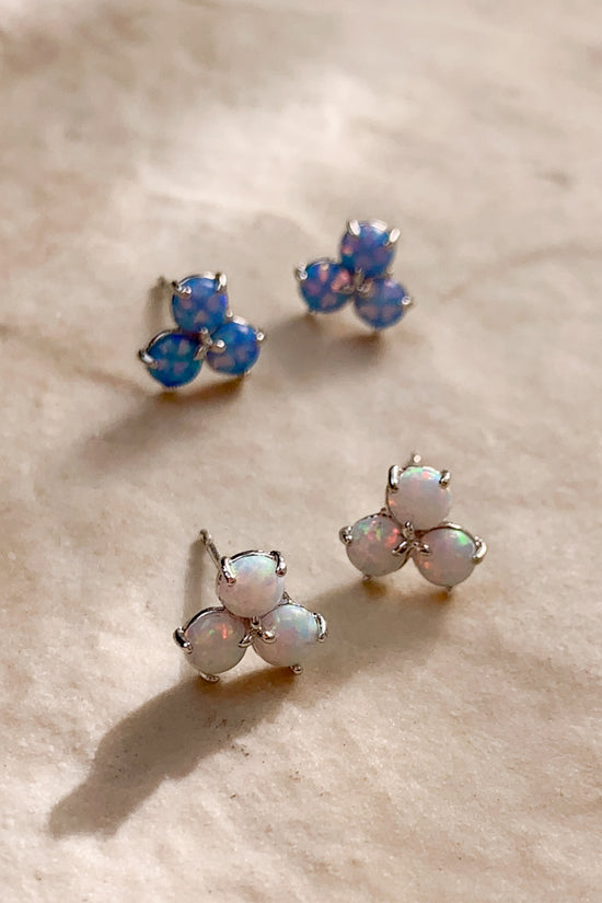 Trio Opal Ear Studs