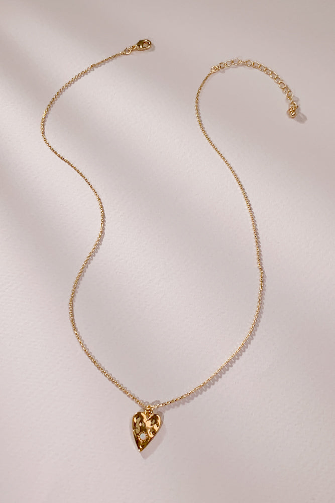 Amor Heart Opal Necklace