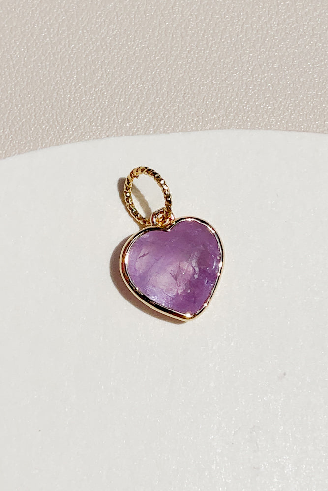 Load image into Gallery viewer, Gemstone Heart Charm
