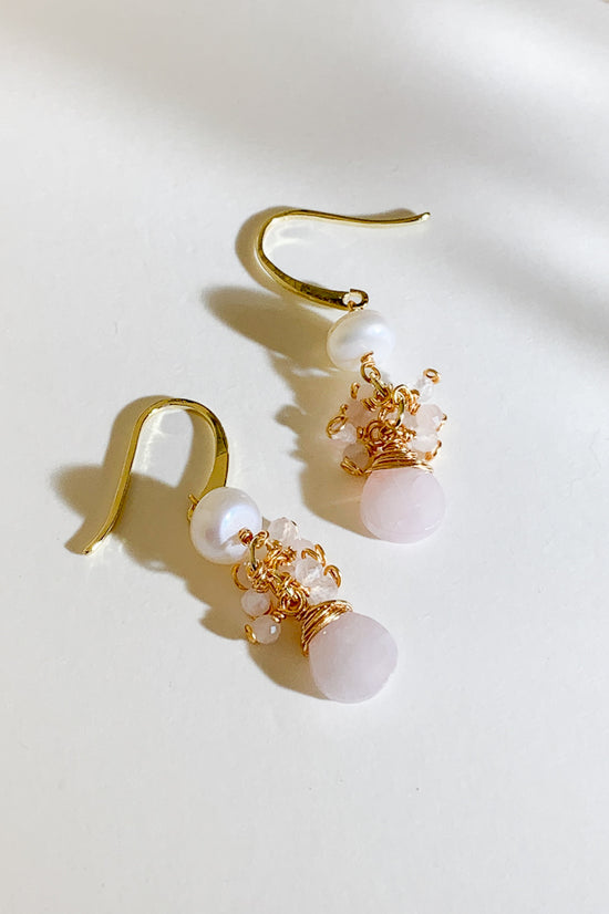 Load image into Gallery viewer, Aleece Gemstone Drop Earrings

