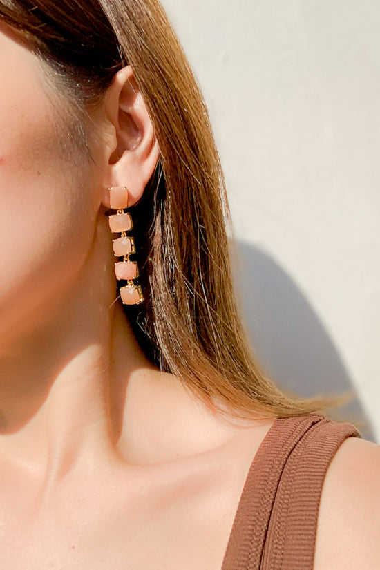 Jenna Gemstone Drop Earrings