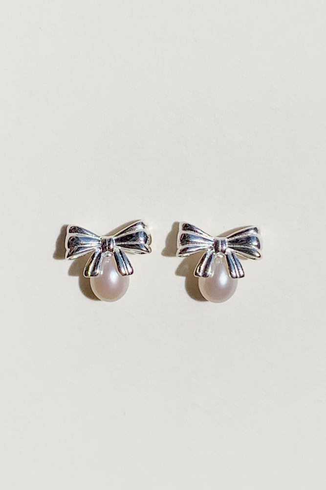 Norrie Bow Ear Studs (925 Silver)