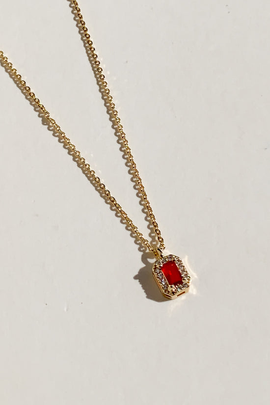 Birthstone Cubic Necklace