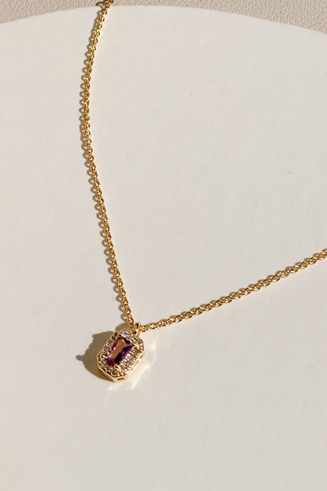 Birthstone Cubic Necklace