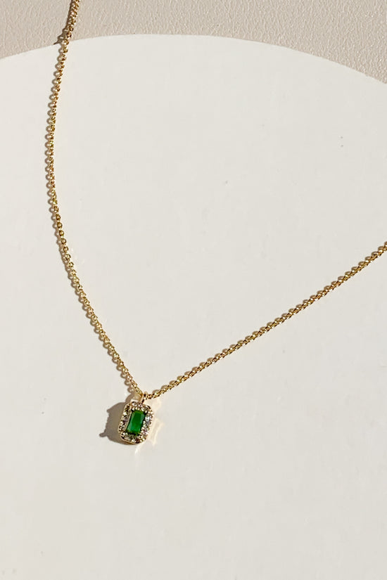 Birthstone Cubic Necklace