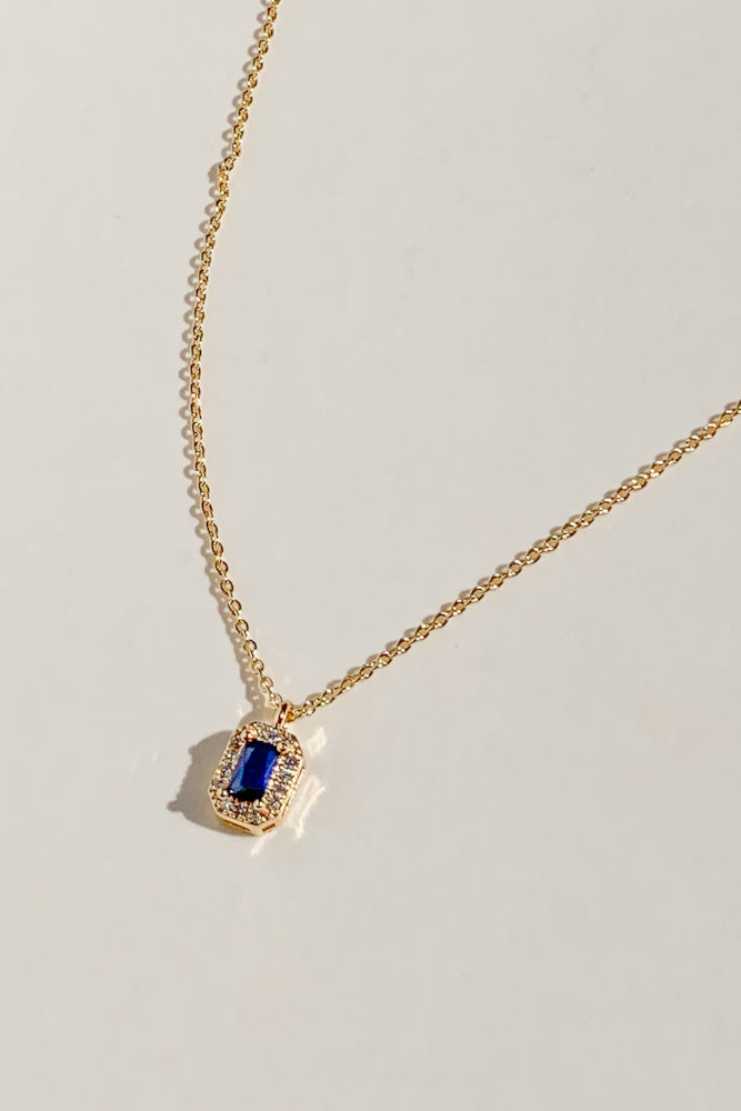 Birthstone Cubic Necklace
