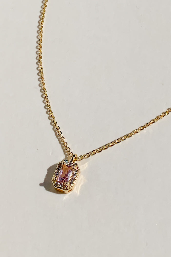 Birthstone Cubic Necklace
