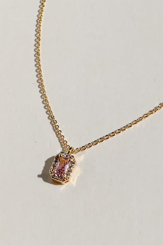 Birthstone Cubic Necklace