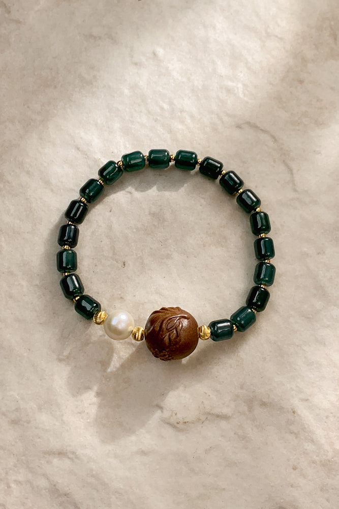 Tavra Jadeite Bracelet (925 Silver)