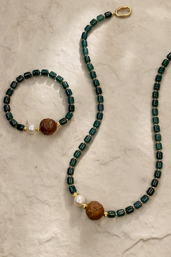 Tavra Jadeite Bracelet (925 Silver)