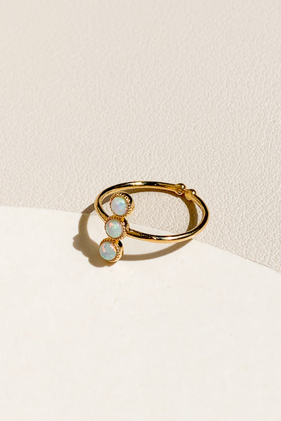 Trio Bar Opal Ring