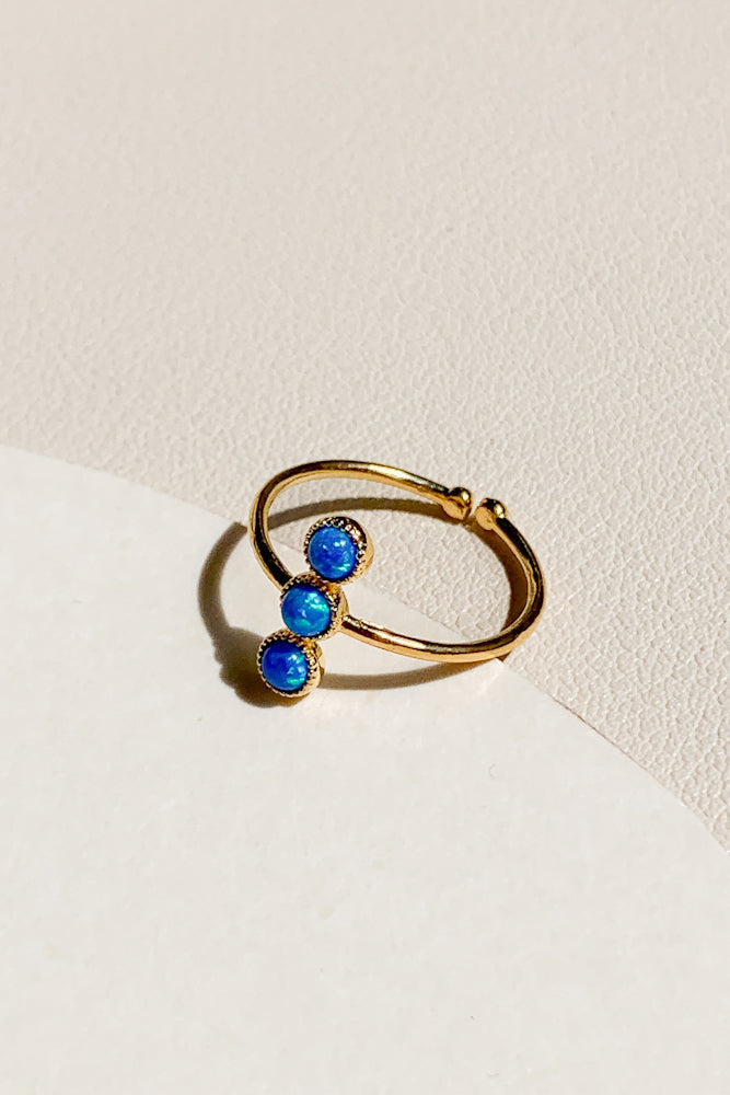 Trio Bar Opal Ring