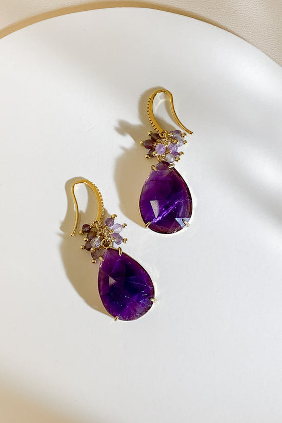 Load image into Gallery viewer, Nala Gemstone Drop Earrings
