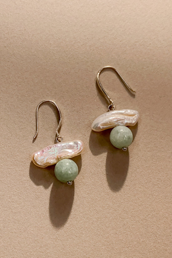 Yunelle Jadeite Earrings (925 Silver)