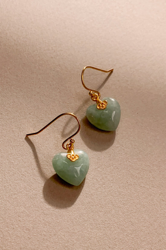 Caeli Jadeite Earrings (925 Silver)