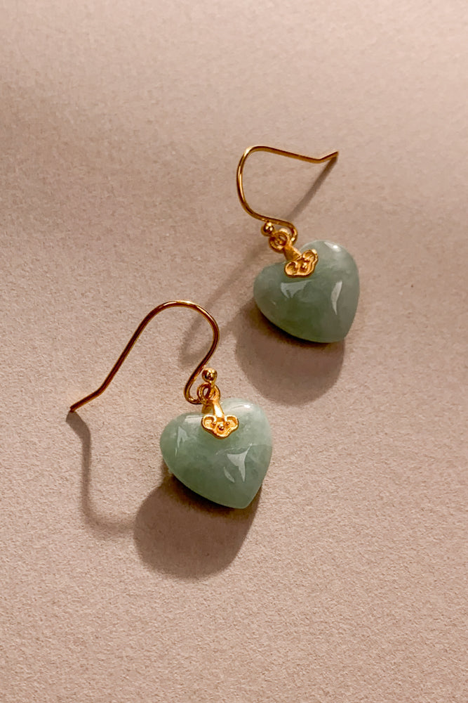 Caeli Jadeite Earrings (925 Silver)
