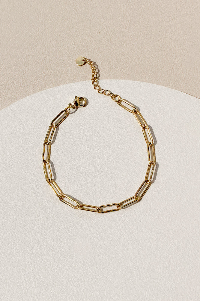 Paperclip Chain Bracelet (Stainless Steel)