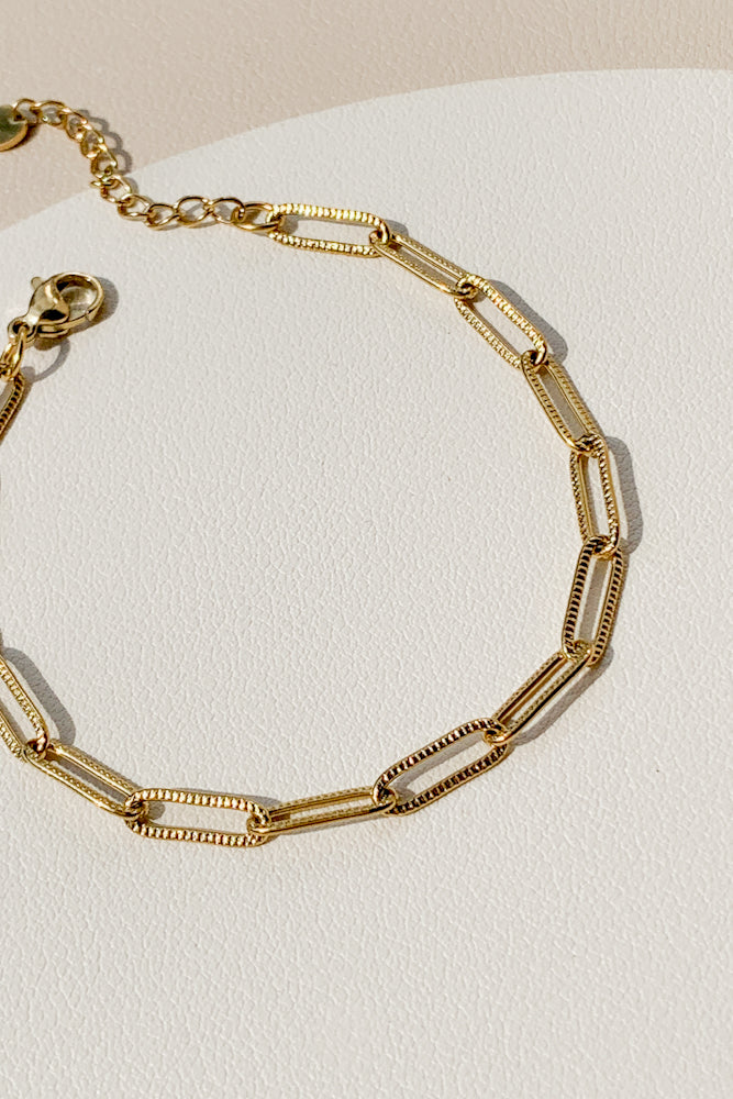 Paperclip Chain Bracelet (Stainless Steel)