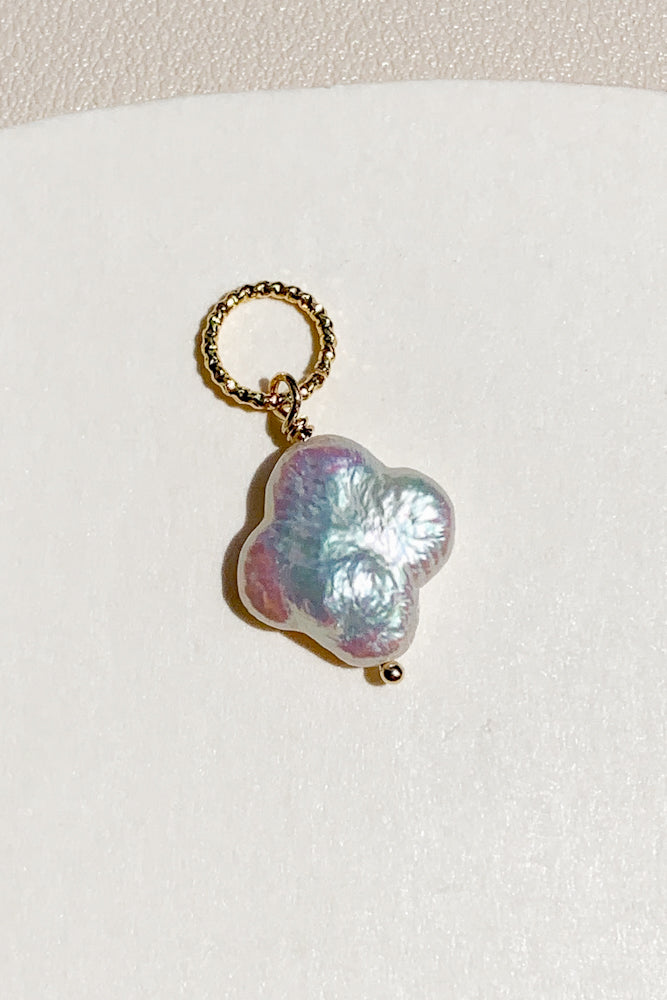Clover Freshwater Pearl Charm