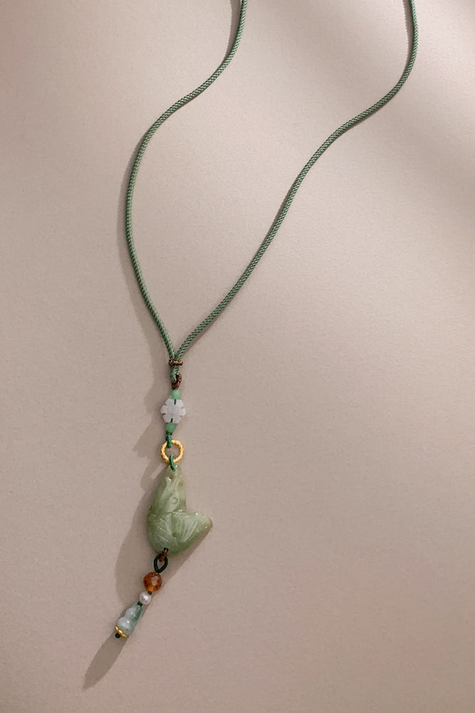 Taren Jadeite Necklace (925 Silver)