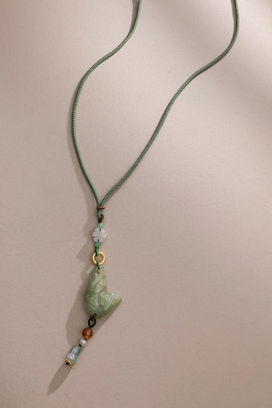 Taren Jadeite Necklace (925 Silver)
