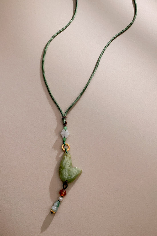 Taren Jadeite Necklace (925 Silver)