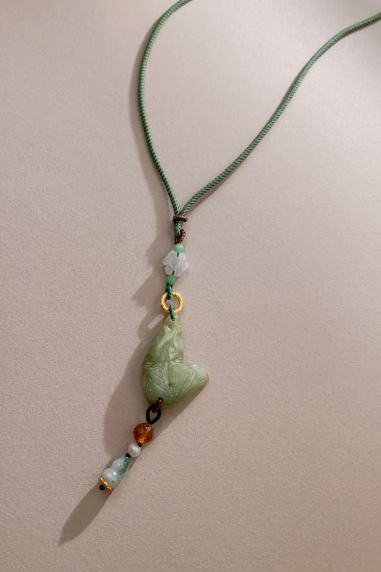 Taren Jadeite Necklace (925 Silver)