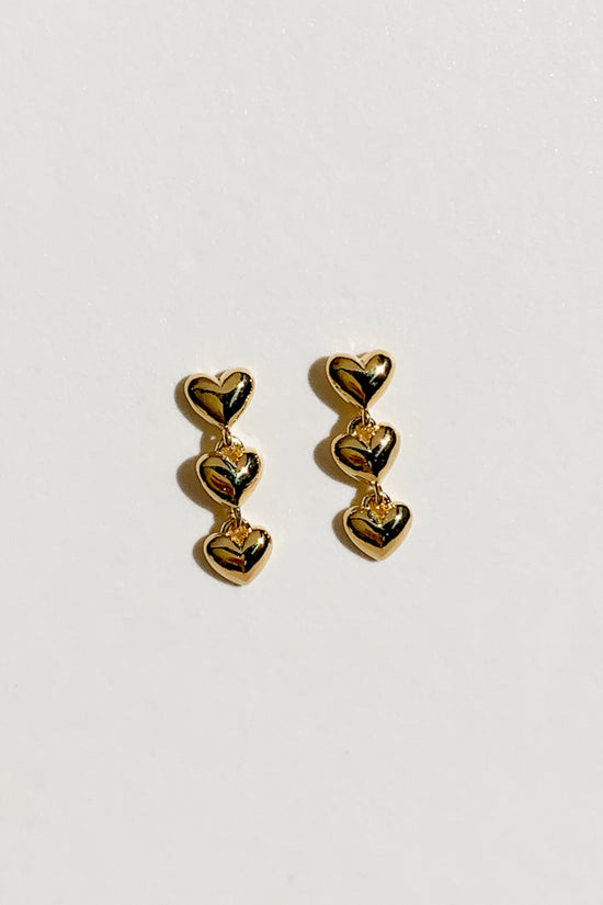 Trio Heart Earrings (925 Silver)