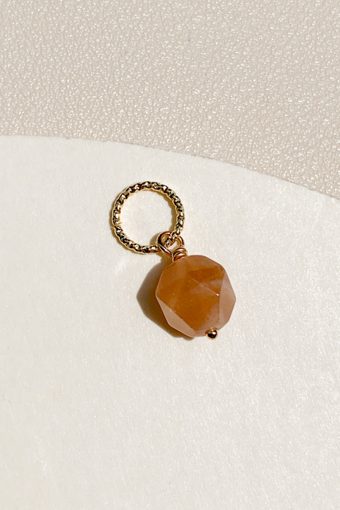 Faceted Gemstone Charm