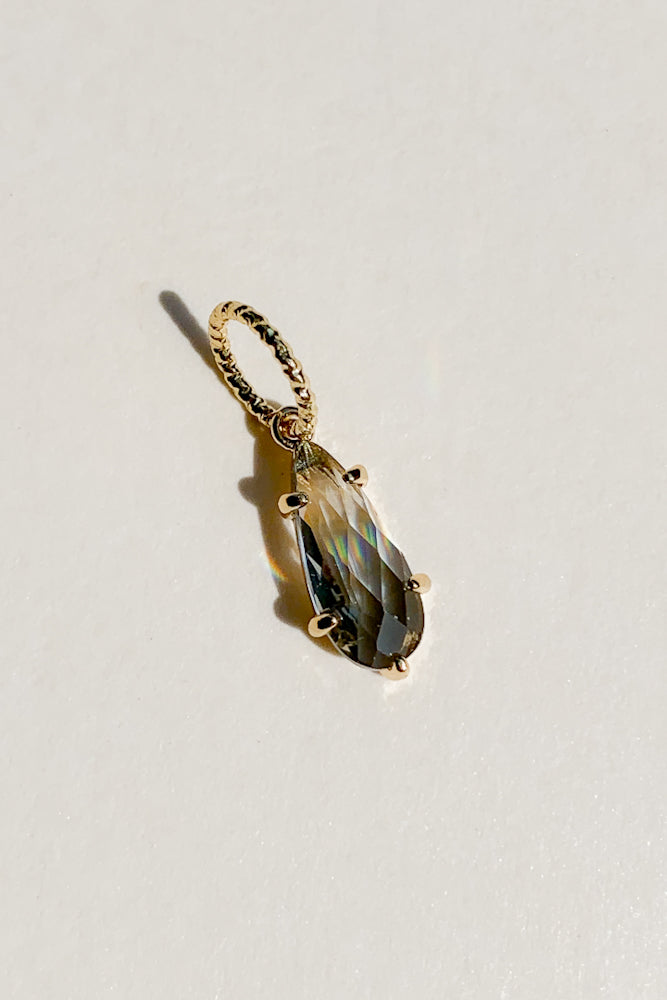Load image into Gallery viewer, Teardrop Glass Crystal Charm
