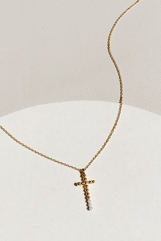 Pearl Cross Necklace