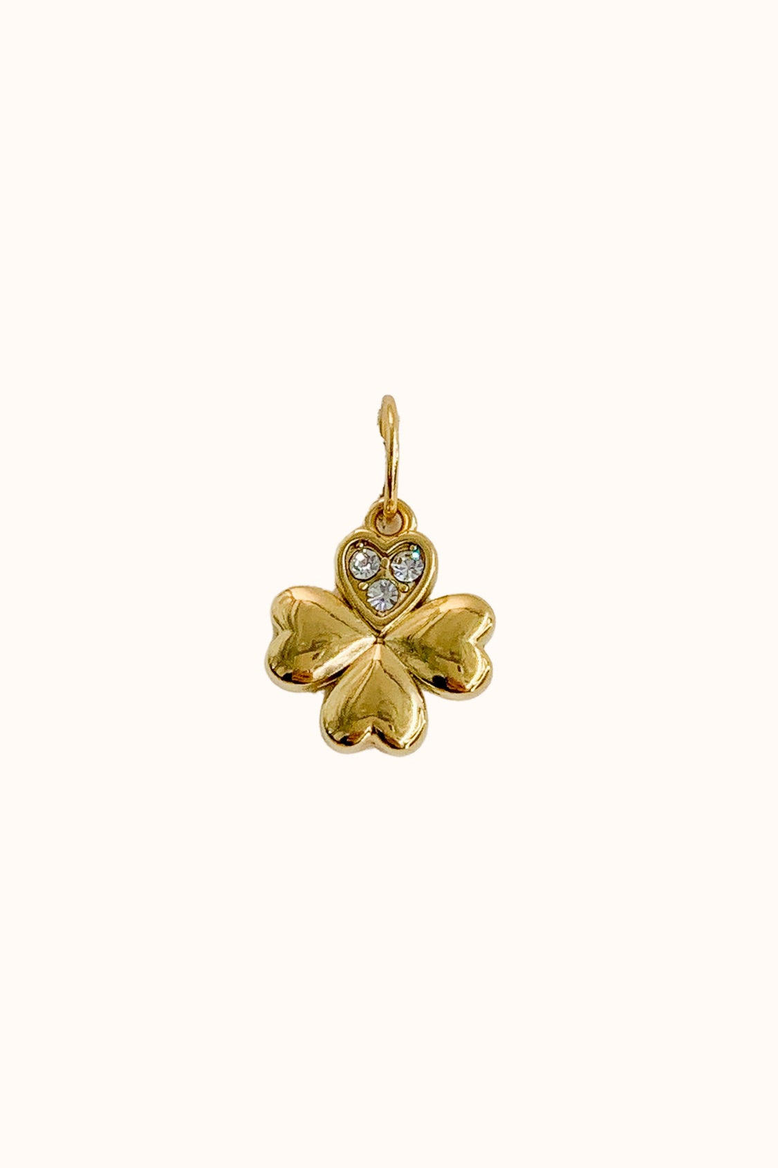 Lucky Heart Clover Charm