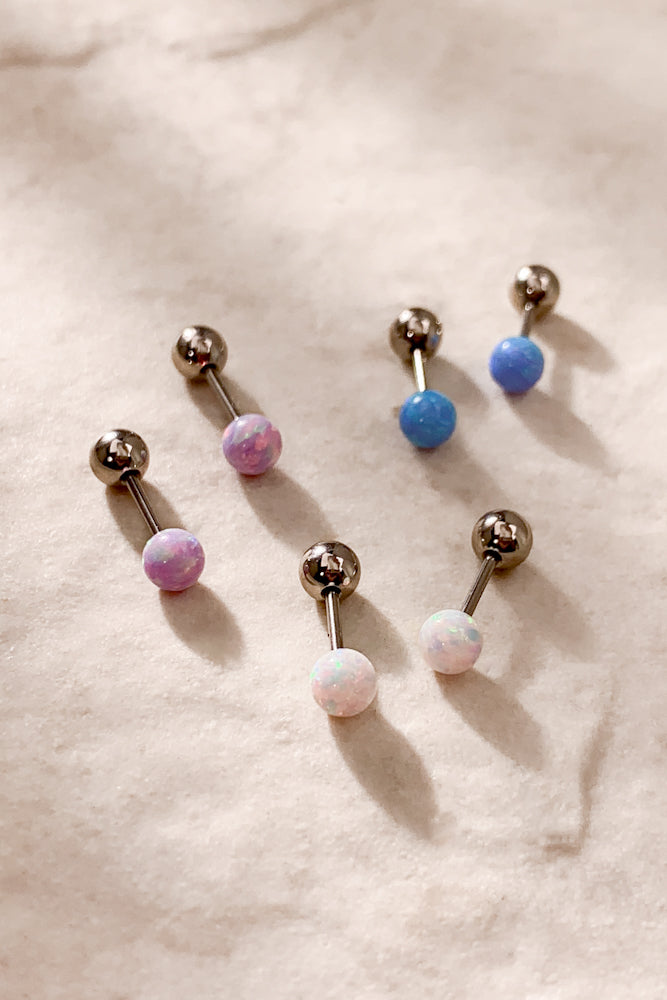 Opal Studs (Stainless Steel)