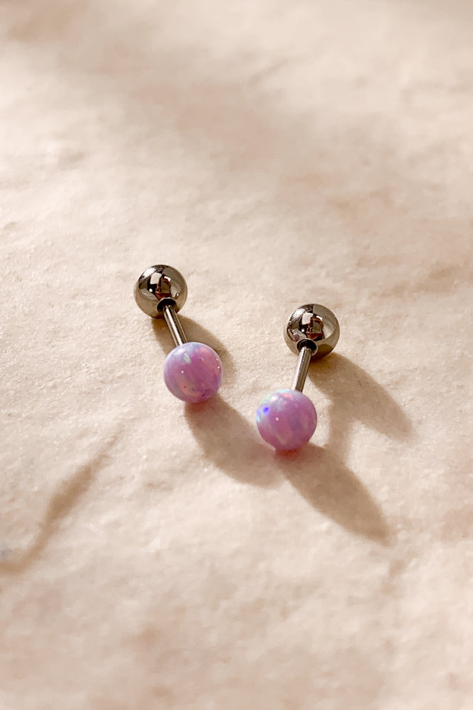 Opal Studs (Stainless Steel)