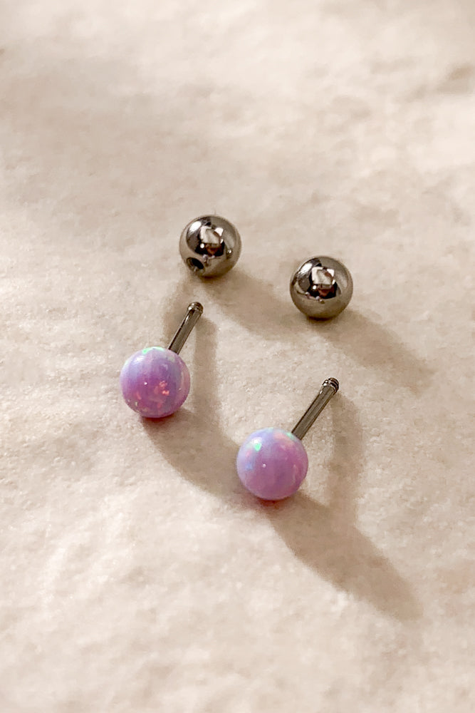 Opal Studs (Stainless Steel)