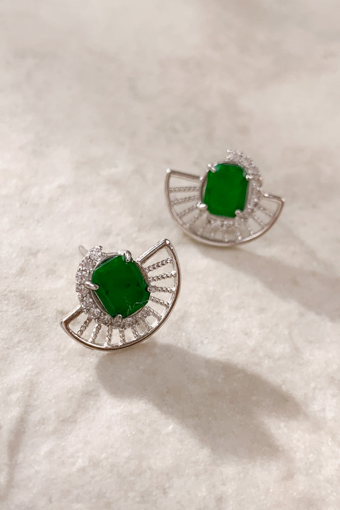 Kaze Jadeite Ear Studs