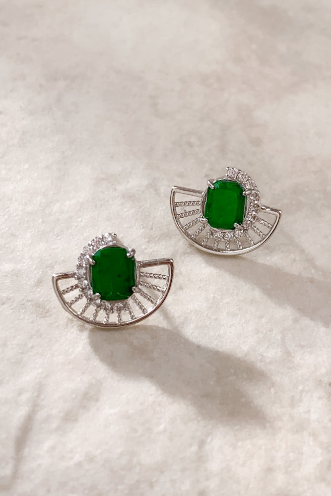 Kaze Jadeite Ear Studs