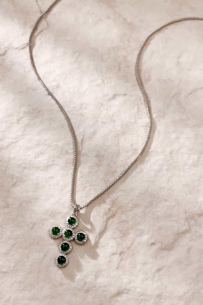Cross Jadeite Necklace